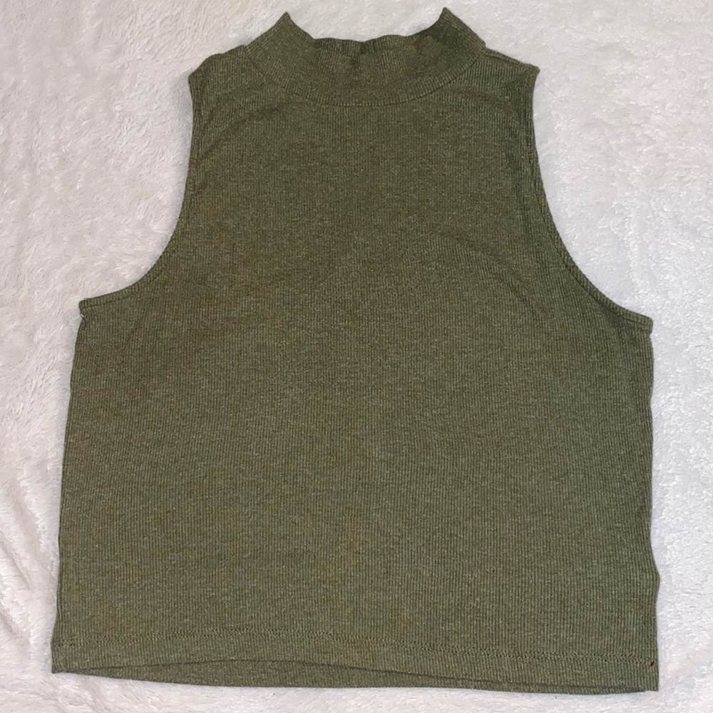 High neck cropped (ish) tank